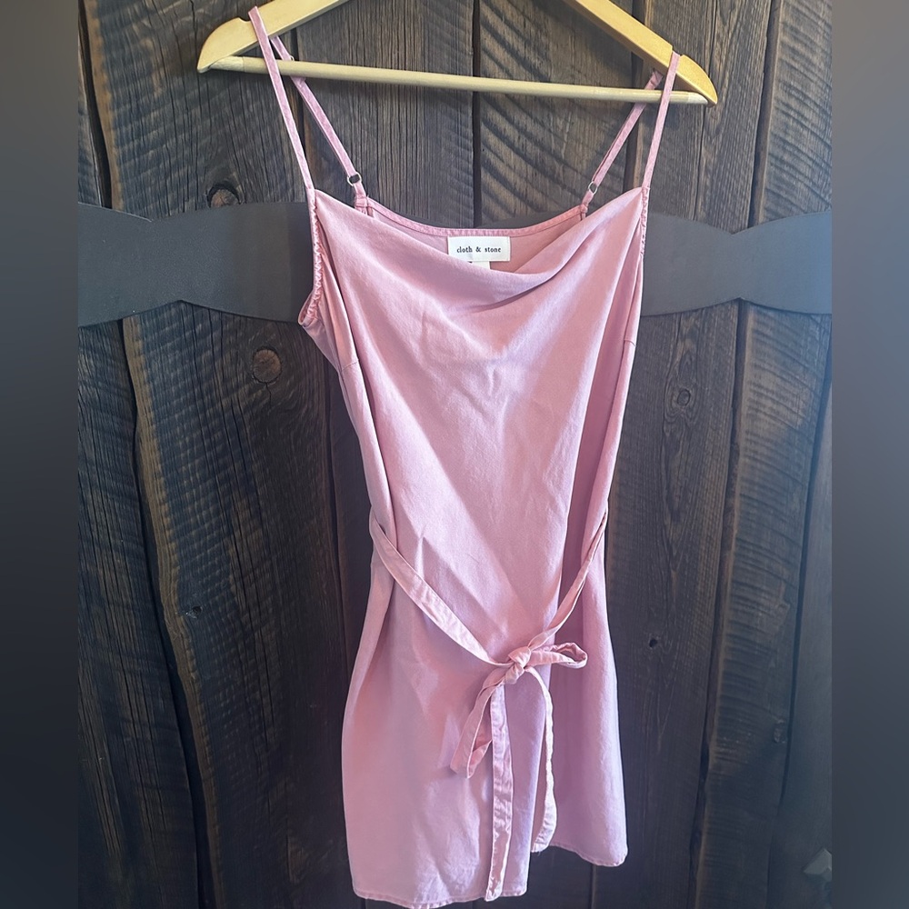 Cloth & Stone Cowl Neck Mini Dress